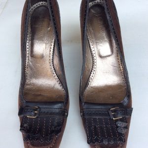 J. Crew High Heel 3.5 inches Size 9 brown Suede